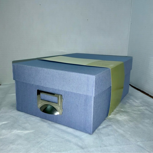 Photo Storage Box Acid Free Archival Light Blue Target NWT - Picture 5 of 16